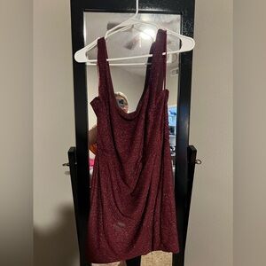 Miami shimmery maroon dress. Worn once!